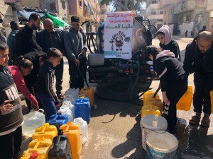 Acqua potabile a Deir al-Balah e a Bureij, pane a Bureij, 18/2/25
