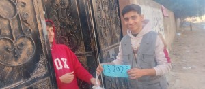 Distribuzione acqua potabile e pane a Deir al-Balah, I/3/25